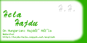 hela hajdu business card